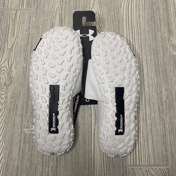 Under Armour Project Rock Logo Slide Sandals Men’s 8 White Fat Tire NWT - Picture 6 of 7